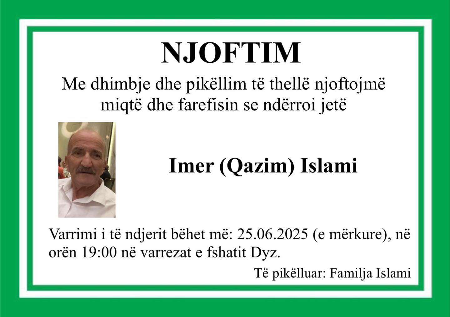 Njoftim, Podujevë