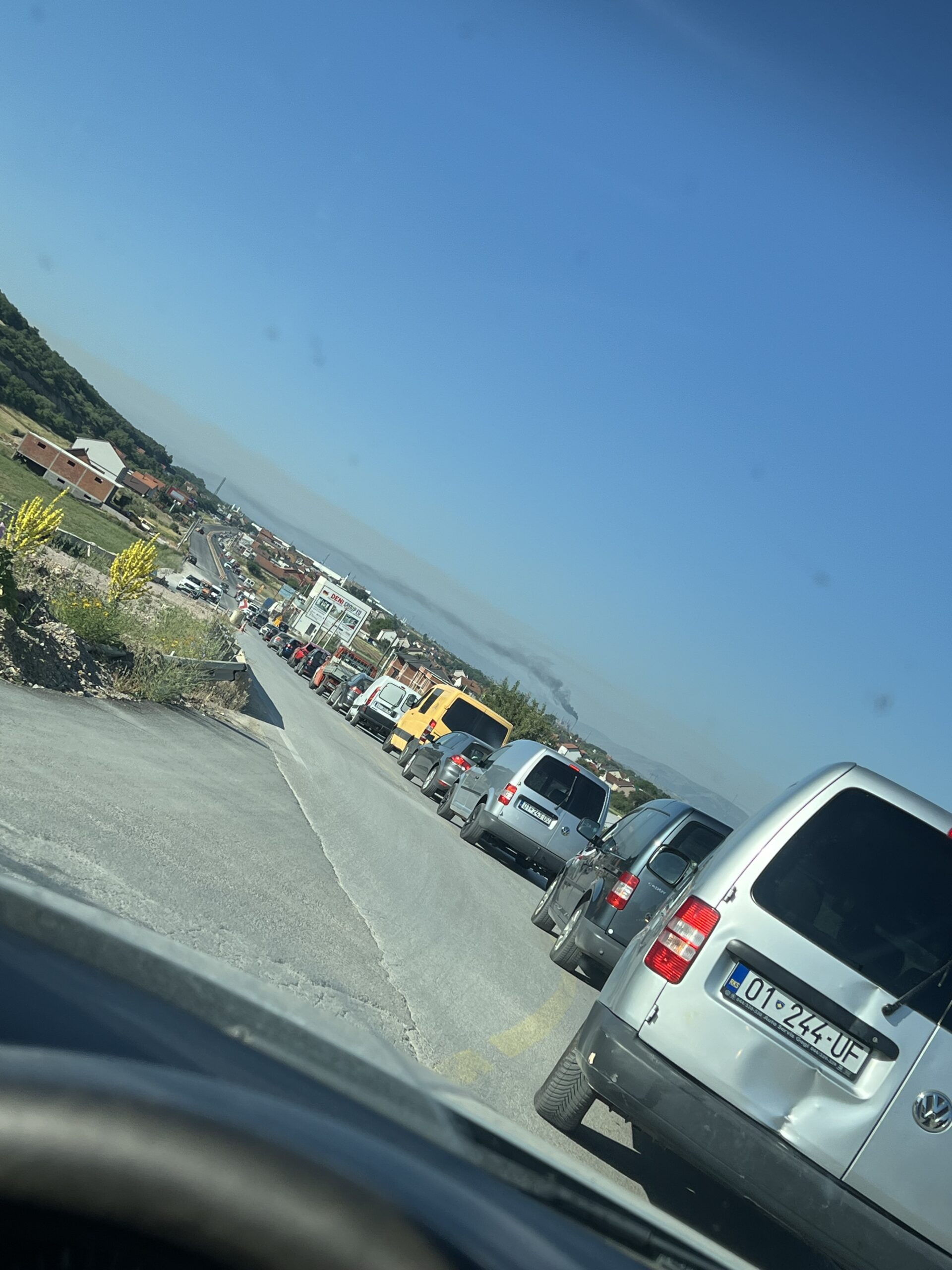 Kolona pa fund në rrugën Podujevë- Prishtinë