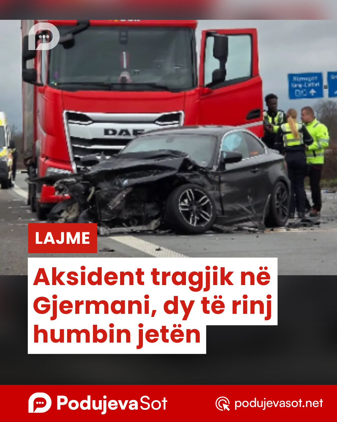 Aksident tragjik në Gjermani, dy të rinj humbin jetën