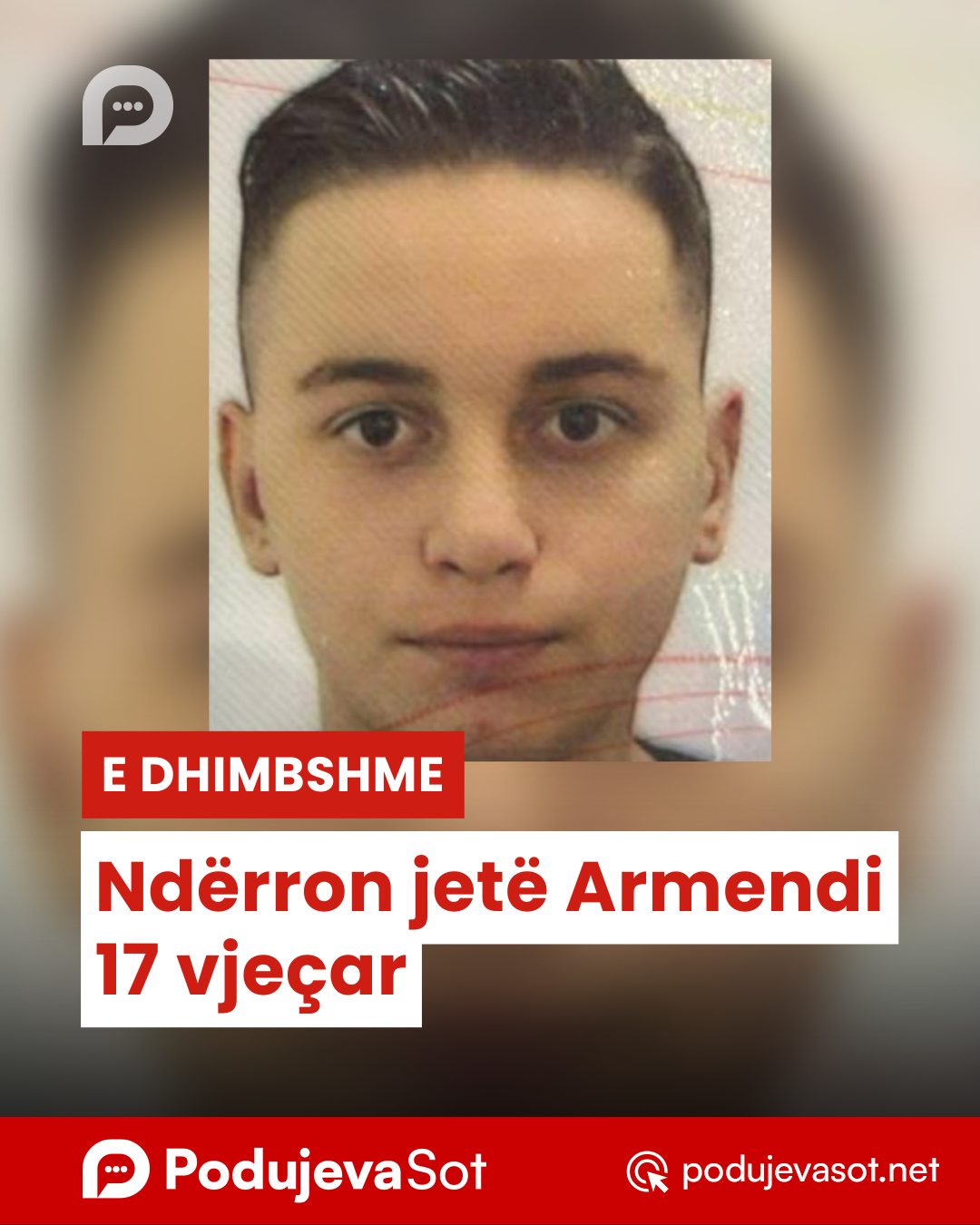 Ndërron jetë Armendi 17 vjeçar
