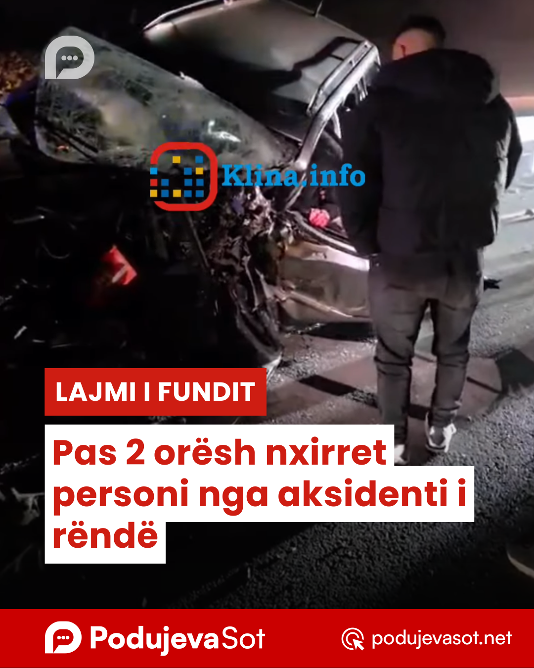 Pas 2 orësh nxirret personi nga aksidenti i rëndë