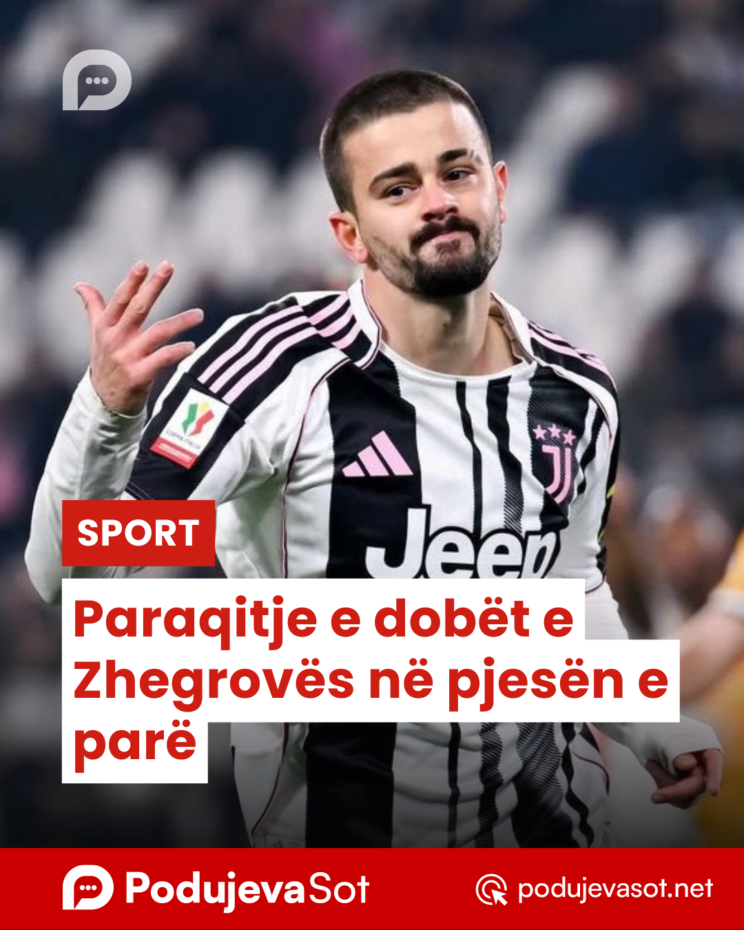 Paraqitje e dobët e Zhegrovës në pjesën e parë