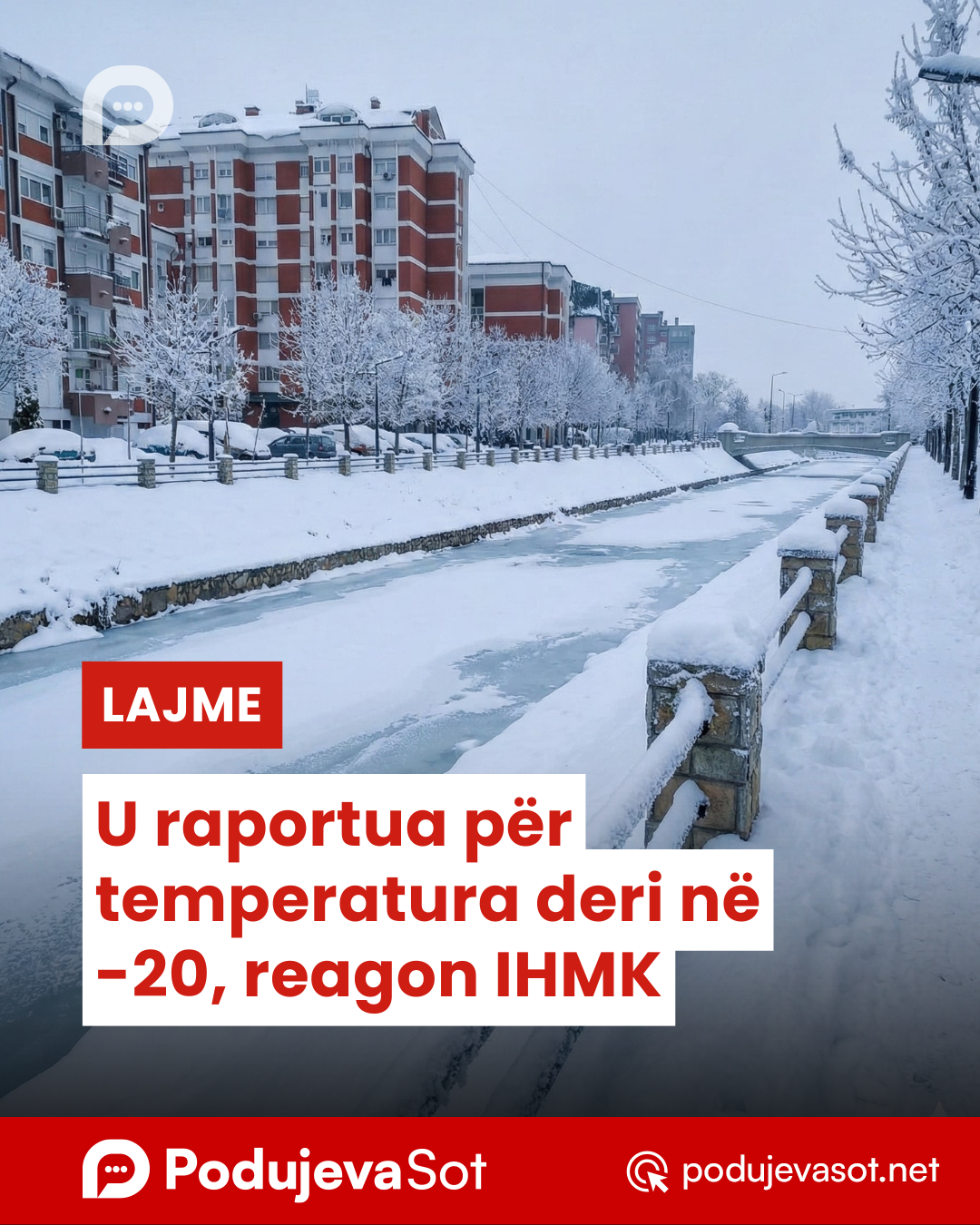 U raportua për temperatura deri në -20, reagon IHMK
