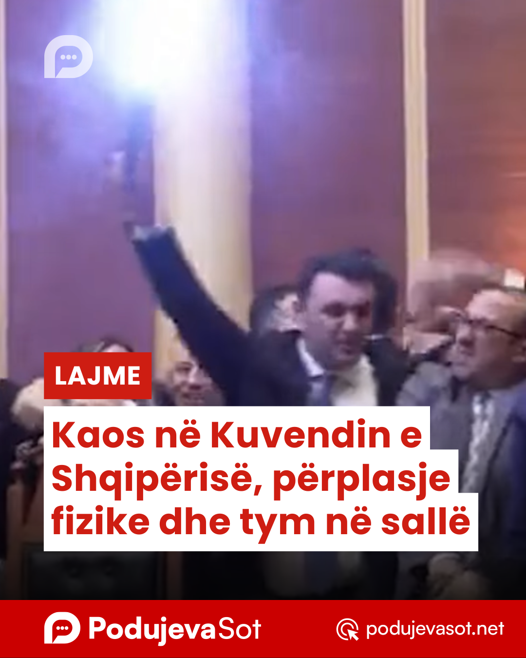 Kaos në Kuvendin e Shqipërisë, përplasje fizike dhe tym në sallë