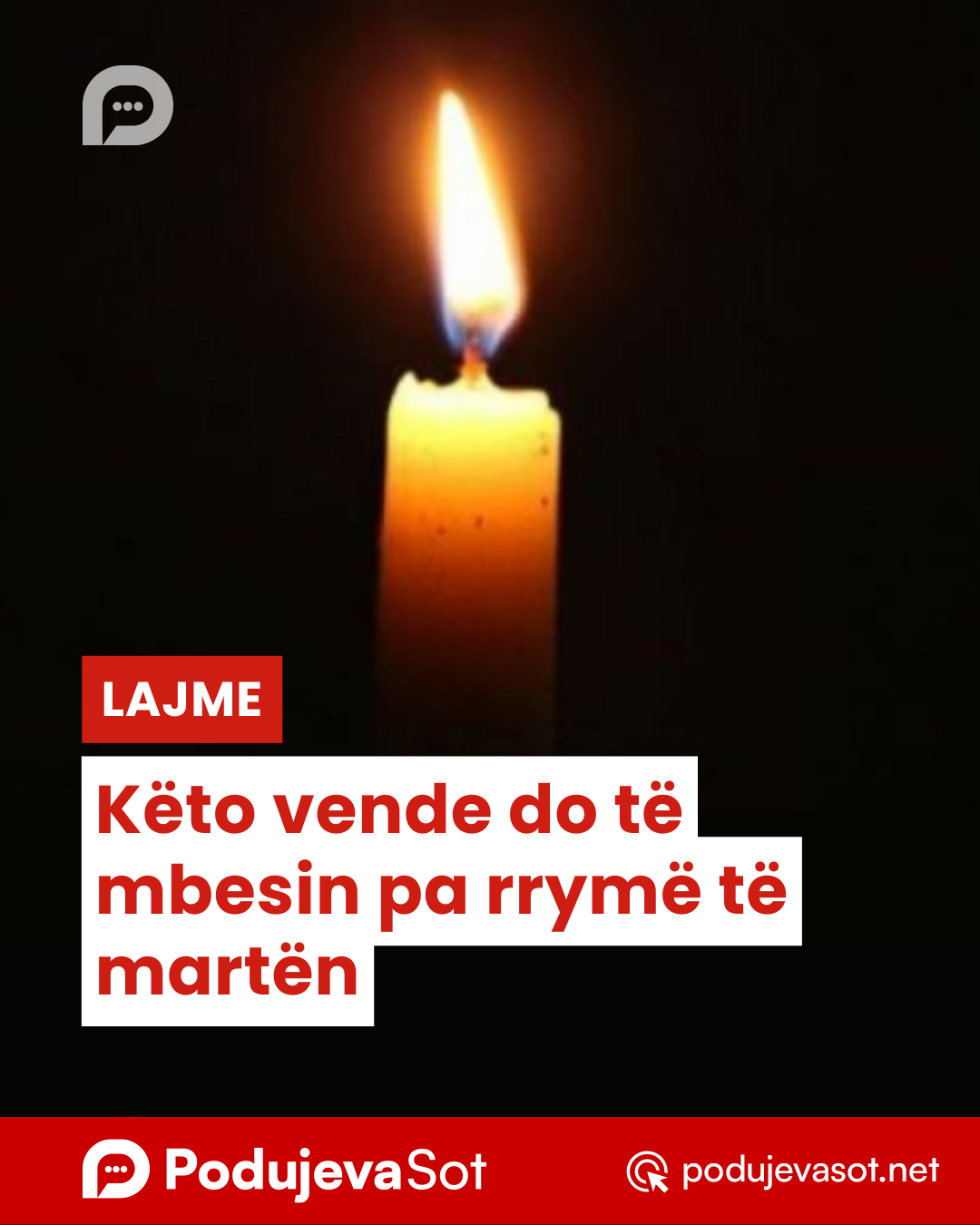 Këto vende do të mbesin pa rrymë të martën