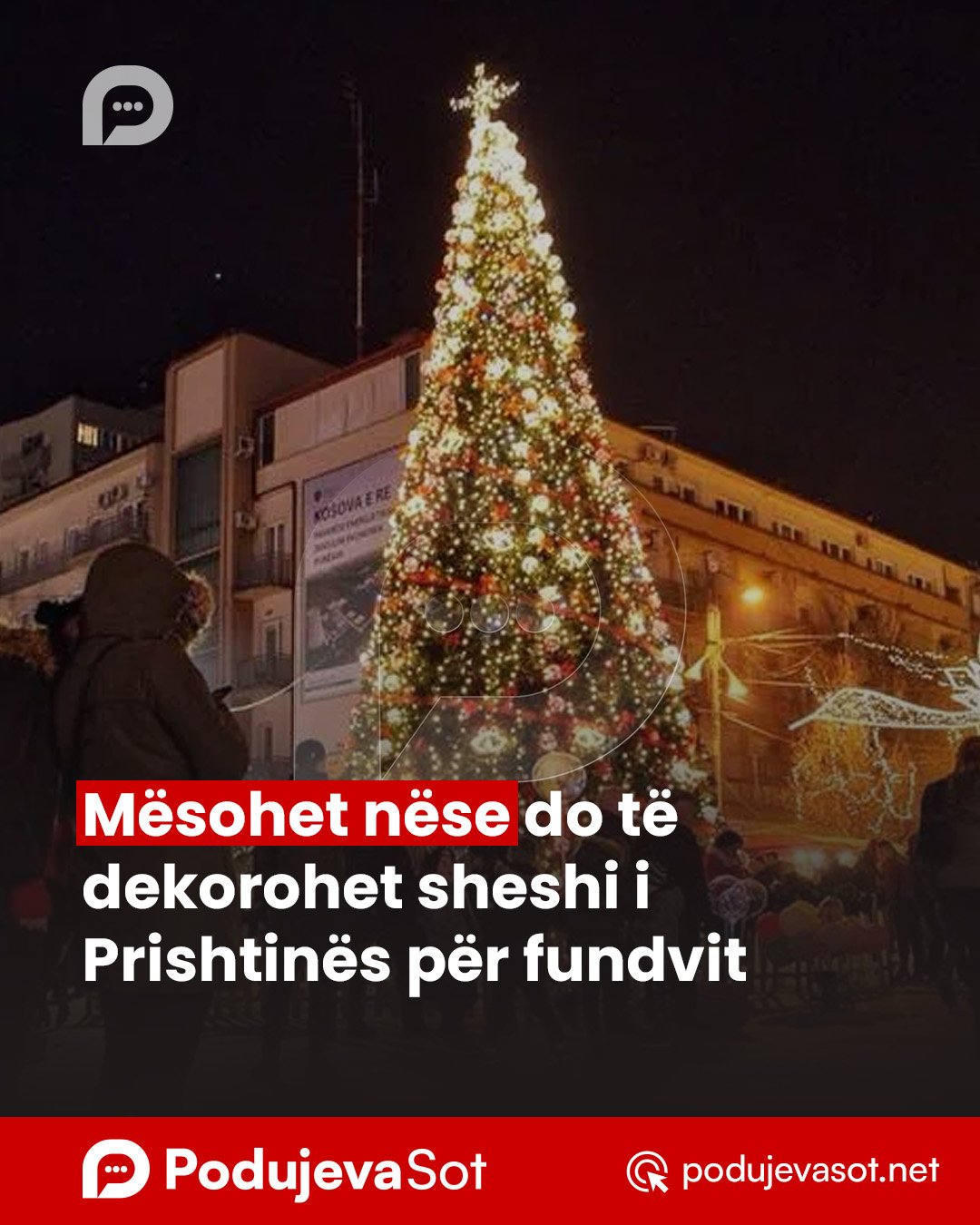 Mësohet nëse do të dekorohet sheshi i Prishtinës për fundvit