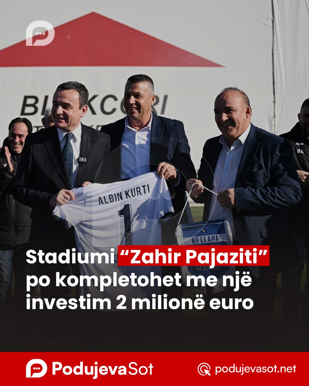 Stadiumi “Zahir Pajaziti” po kompletohet me një investim 2 milionë euro