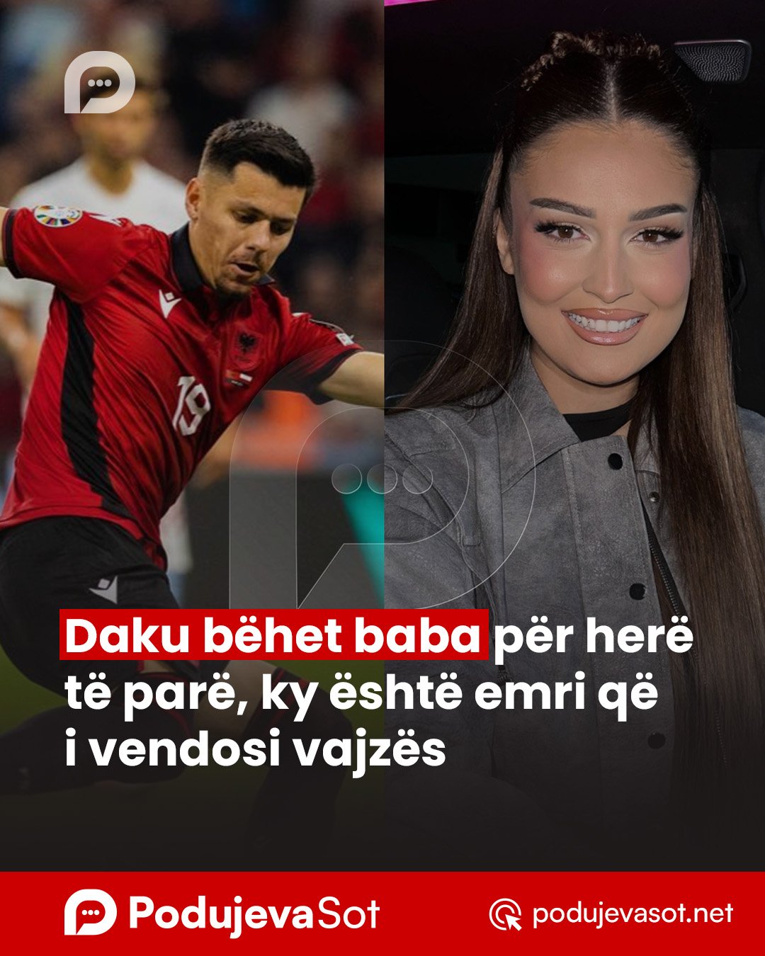 Daku bëhet baba për herë të parë, ky është emri që i vendosi vajzës