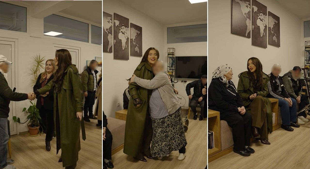 Lot gëzimi në shtëpinë e të moshuarve, Tayna i viziton dhe dhuron donacion për gjeneratën e vjetër