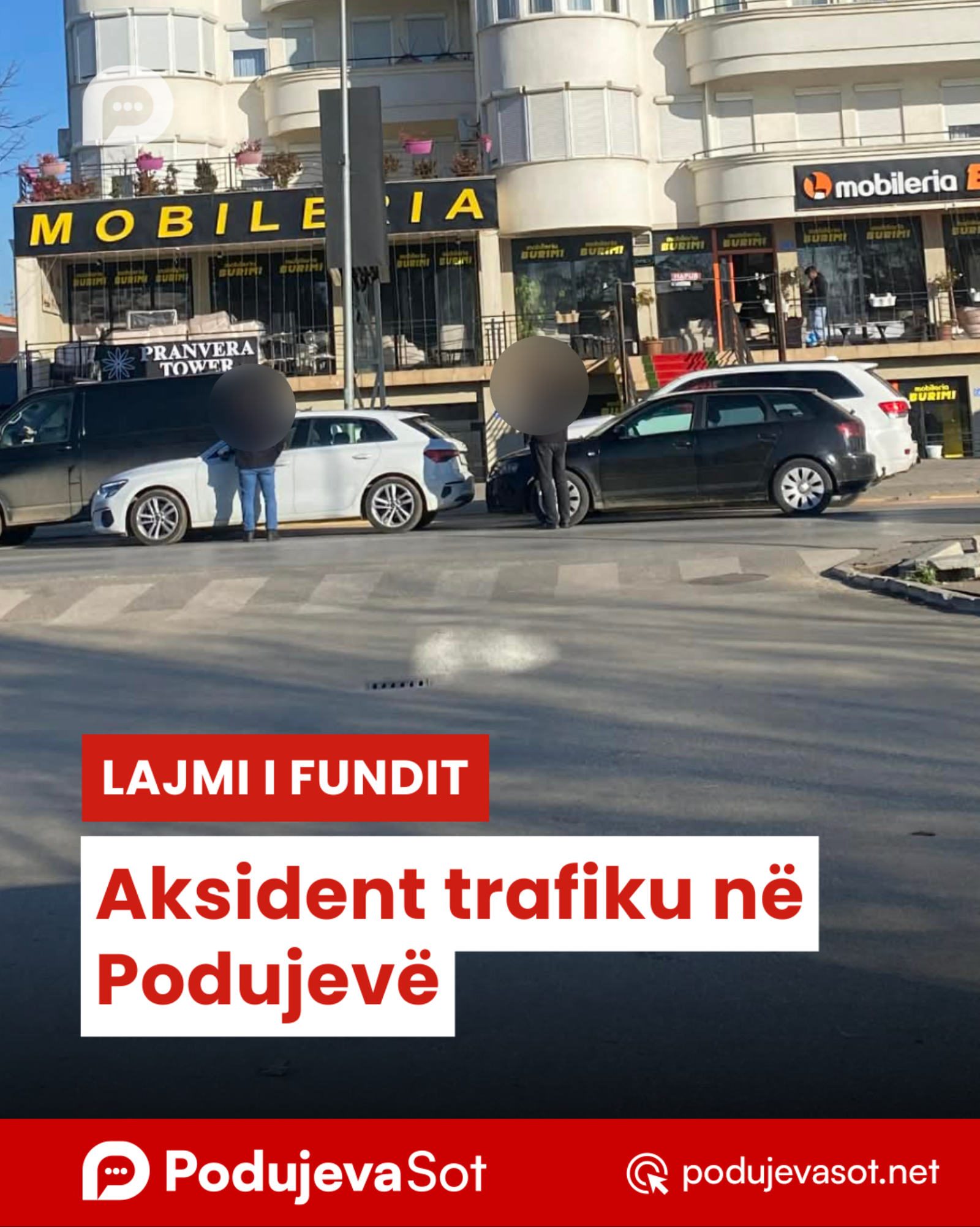 Aksident trafiku në Podujevë