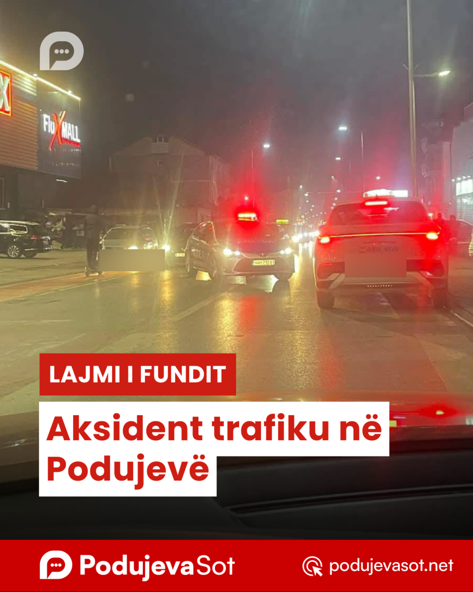 Aksident trafiku në Podujevë
