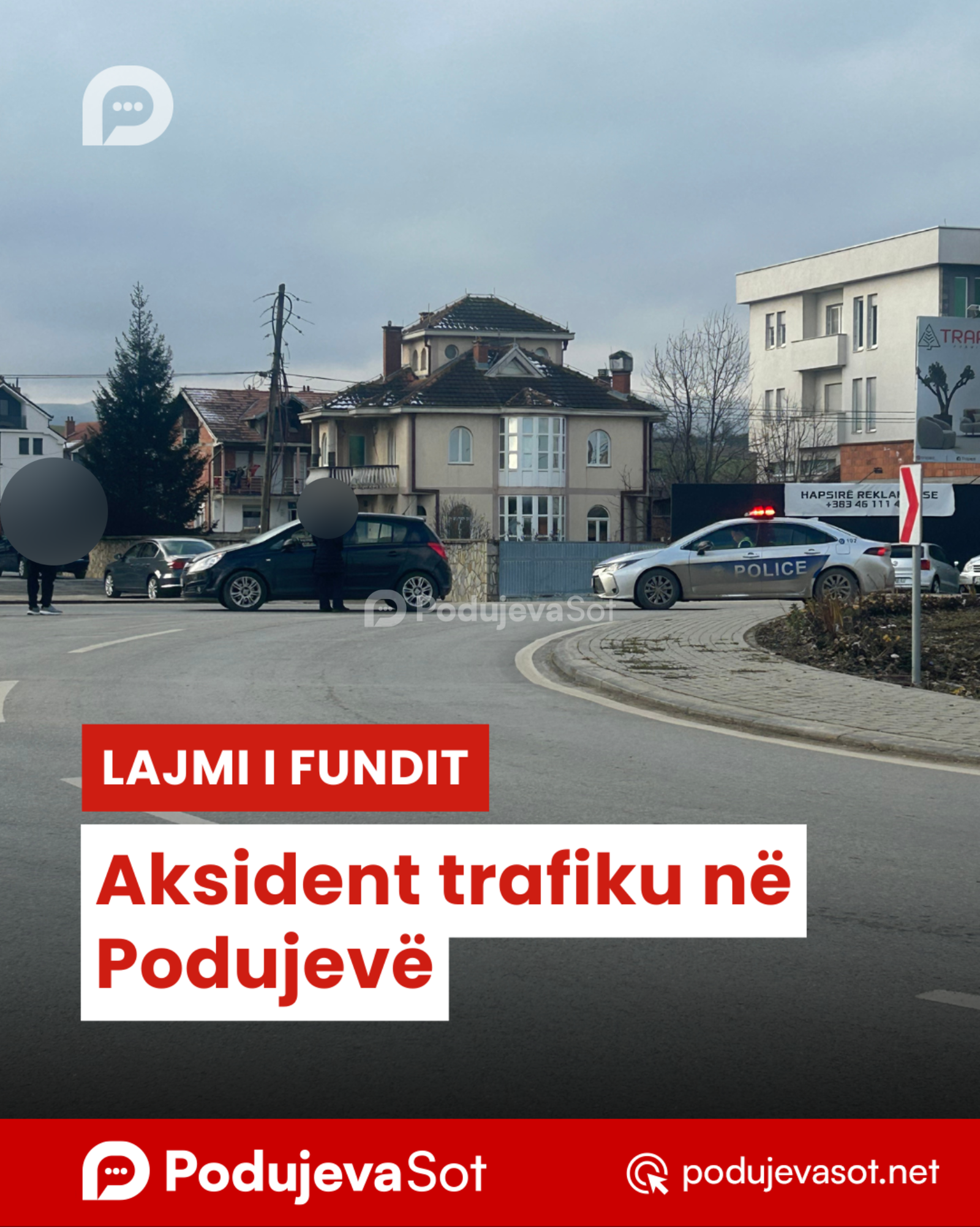 Aksident trafiku në Podujevë