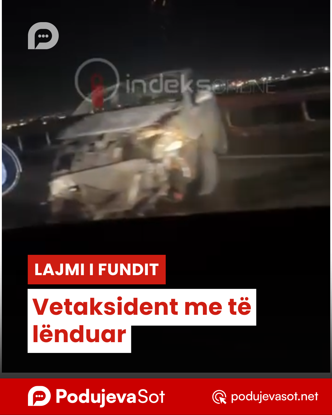 Vetaksident me të lënduar