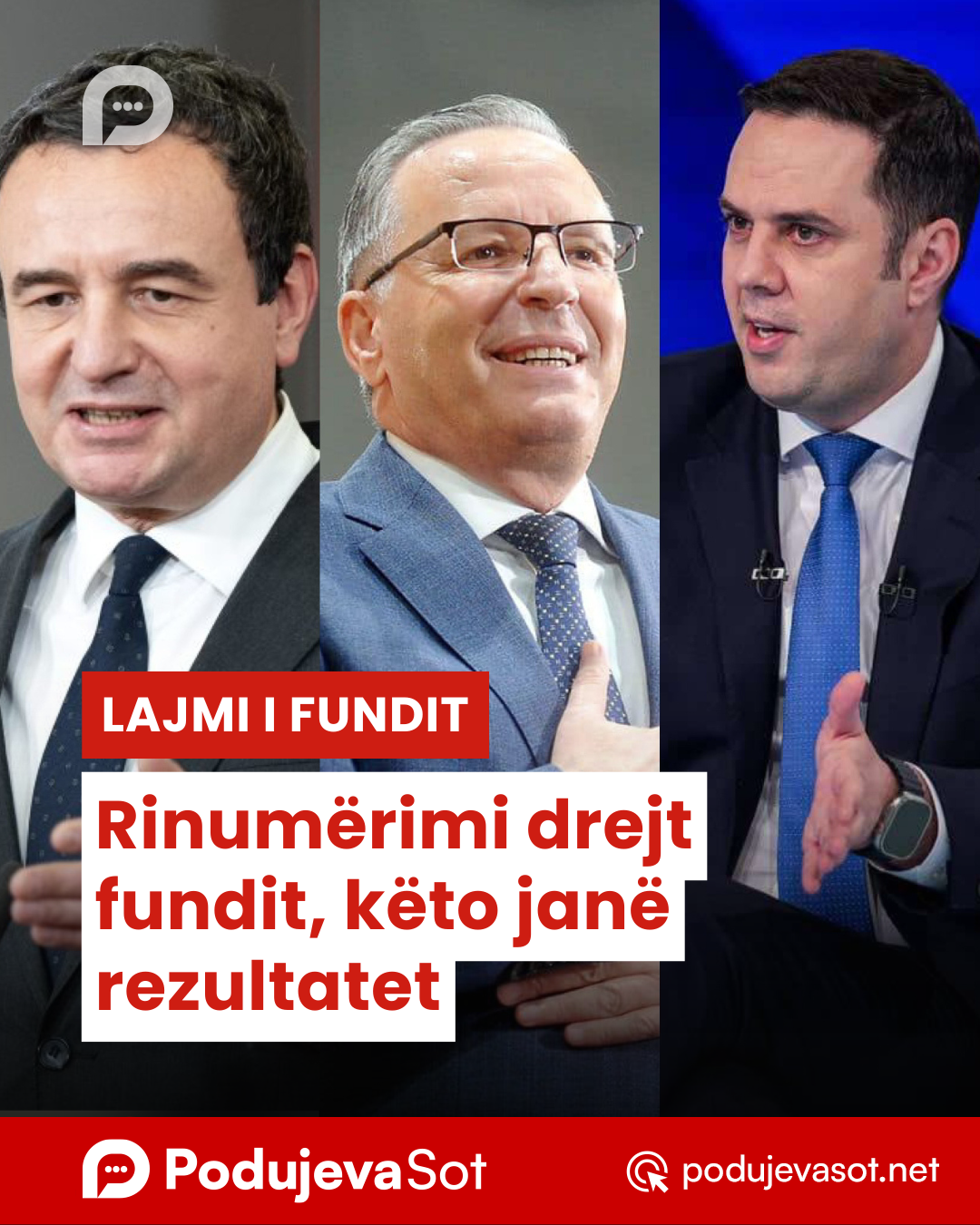 Rinumërimi drejt fundit, këto janë rezultatet