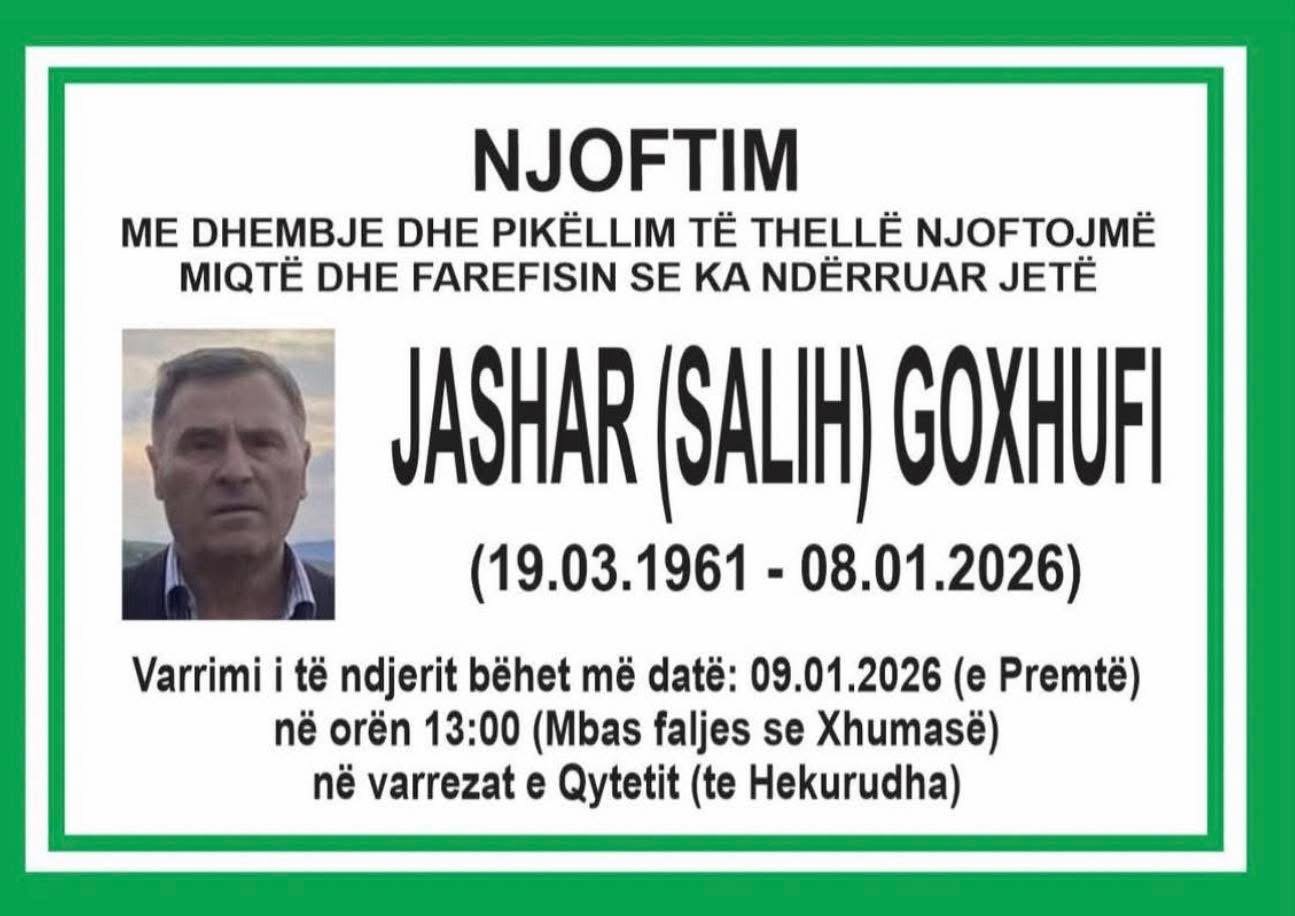 Podujevë: Ndërron jetë Jashar Goxhufi